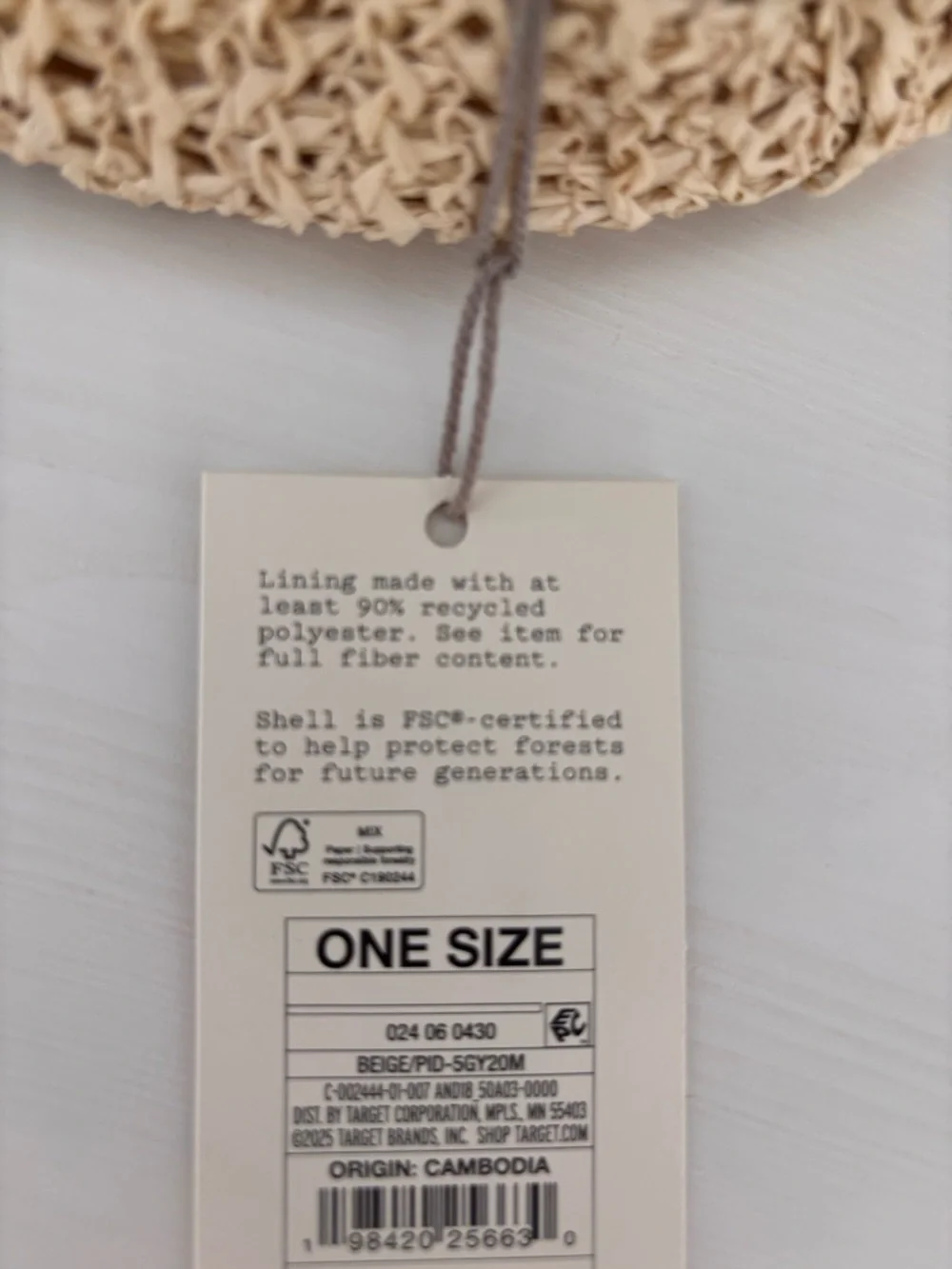 A NEW DAY Knot Handle Raffia Purse NWT - Picture 7 of 8